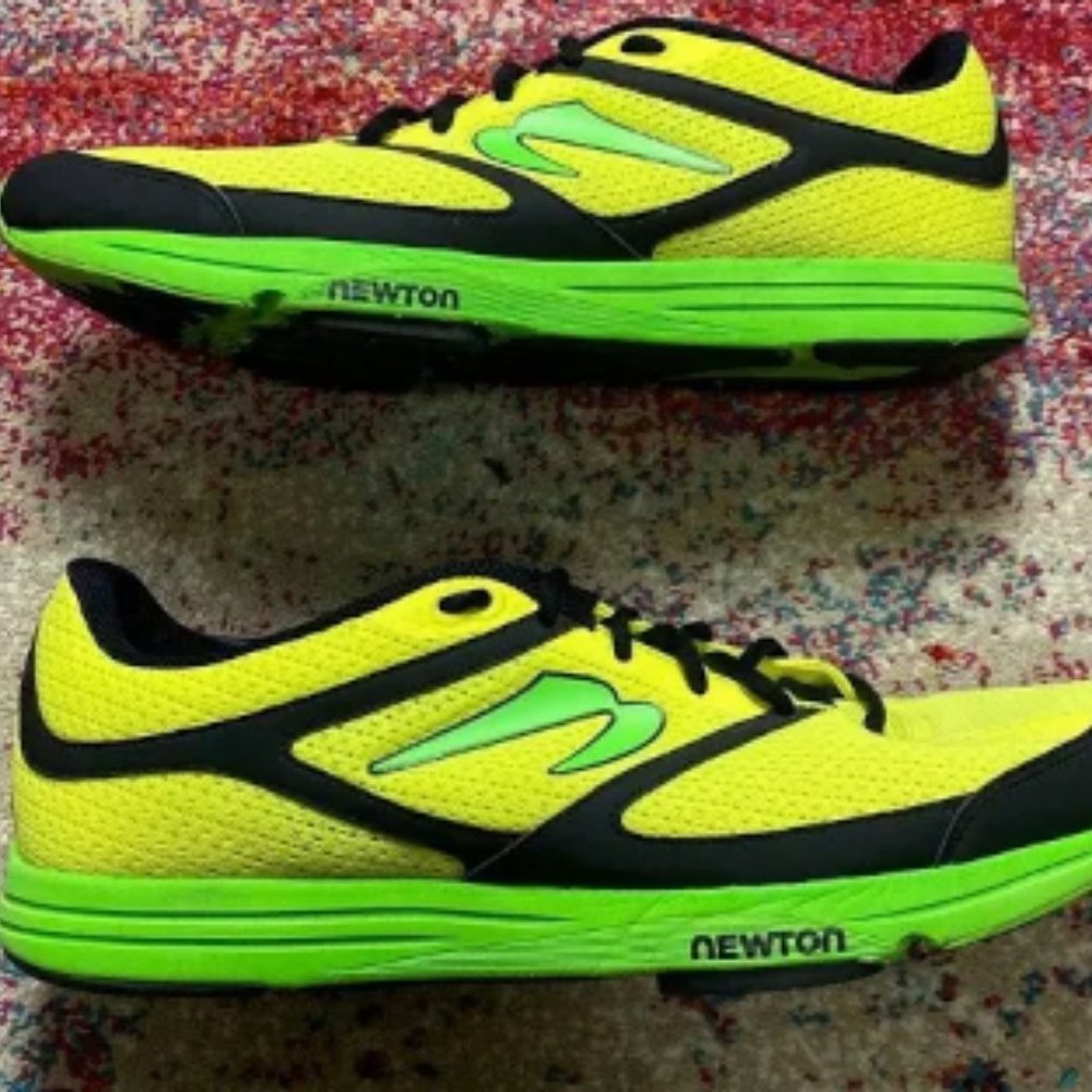 Newton Yellow and electric Green sneakers